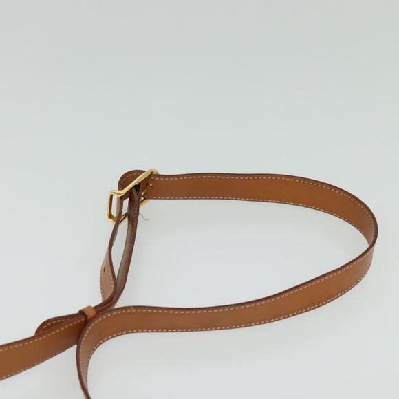 CELINE Macadam Canvas Shoulder Bag Pvc Leather Brown Gold - Picture 8 of 12